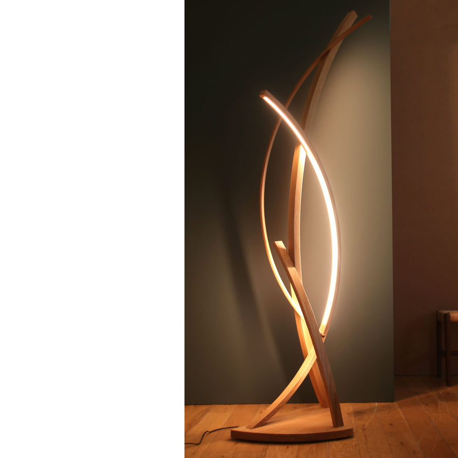 Curved multi stem Standard Lamp