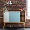 1950’s Style European Oak 20:20 Cabinet Double Fronted