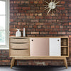 1950’s Style European Oak 20:20 Cabinet Triple Fronted