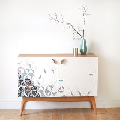 Geometric Formica Marquetry sideboard
