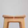 Handmade modern large oak stool