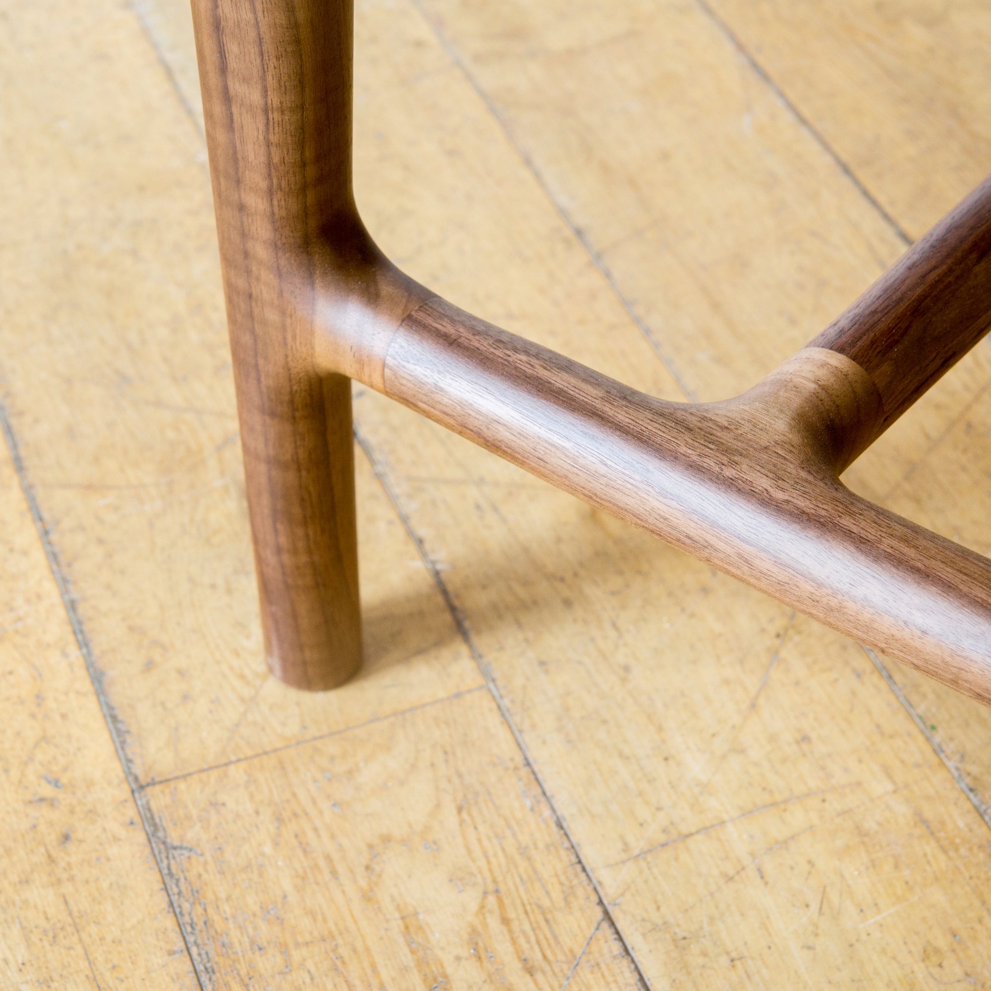 Danish Cord mid century bench in oak or walnut