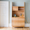 Midcentury Oak Drinks Cabinet