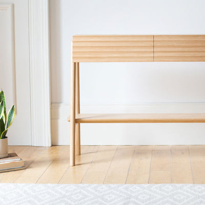 Soild Oak Console table