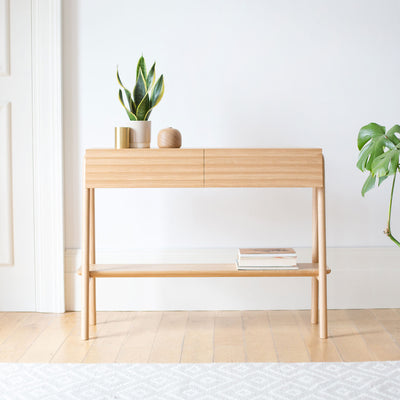 Soild Oak Console table