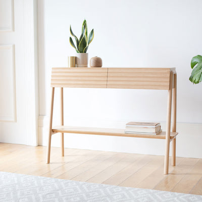 Soild Oak Console table