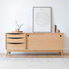 Midcentury Style Oak 20:20 Cabinet