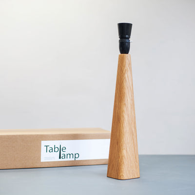 Oak Table Lamp Base