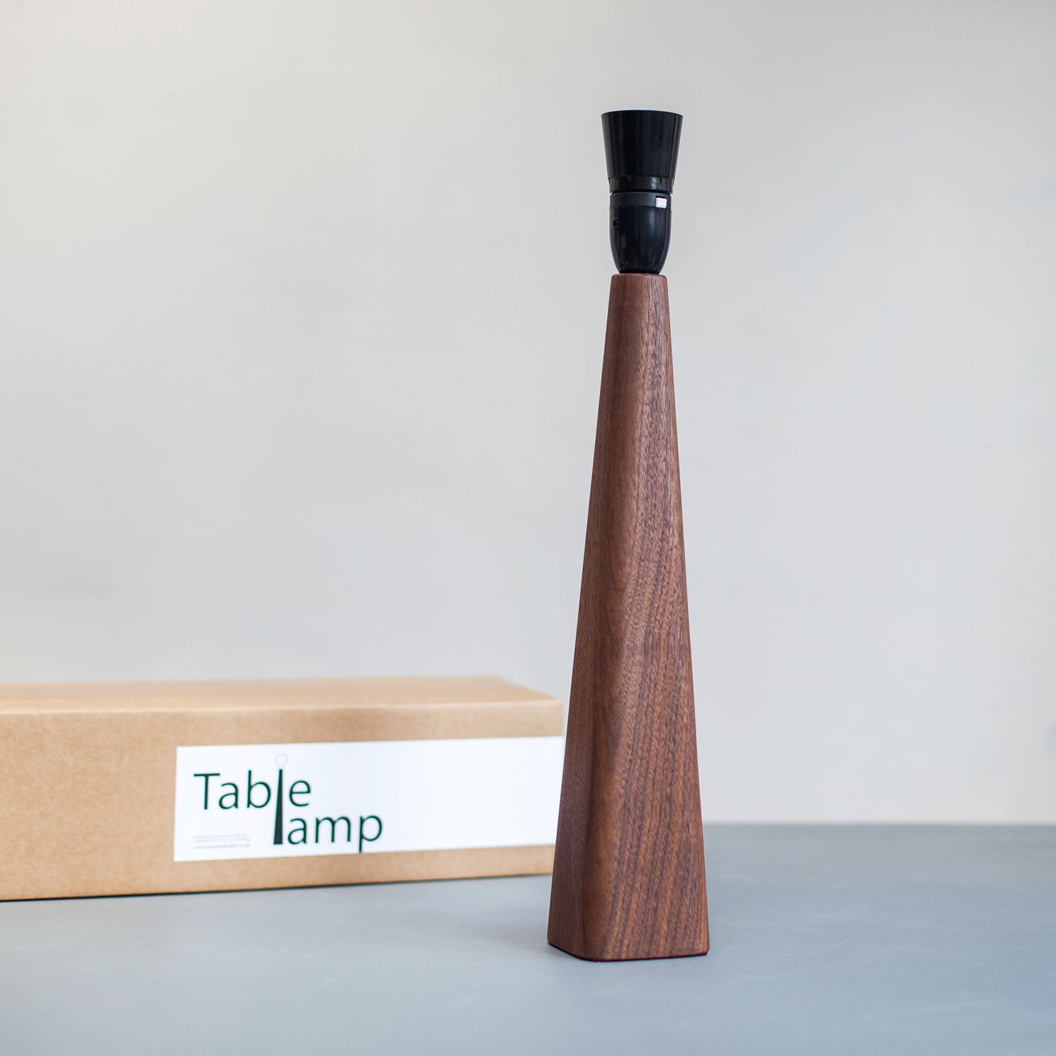 Walnut Table Lamp Base