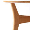 Handmade contemporary circular oak dining table