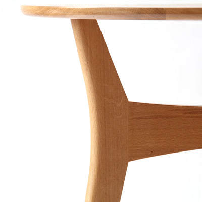 Handmade contemporary circular oak dining table