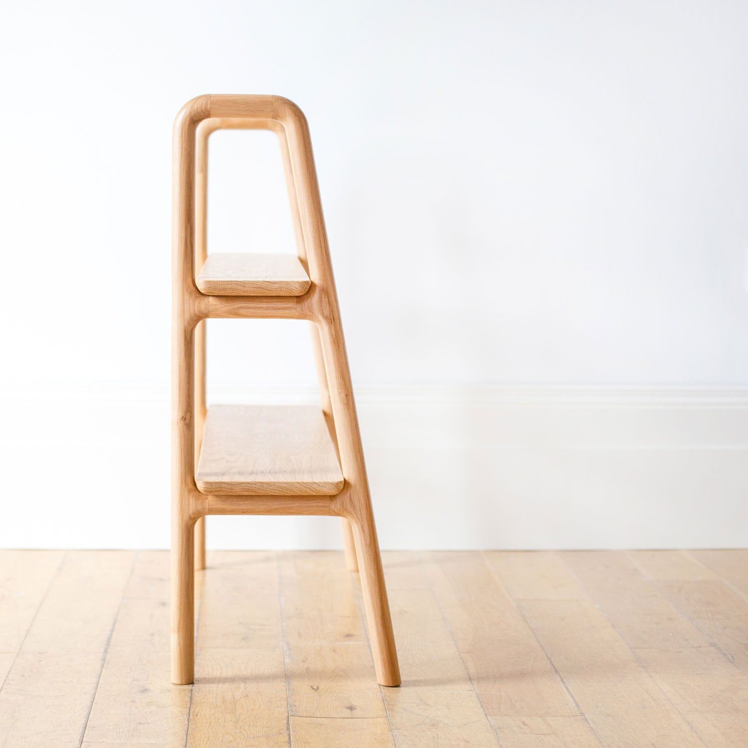 Solid Oak Shelves with Rounded Corners