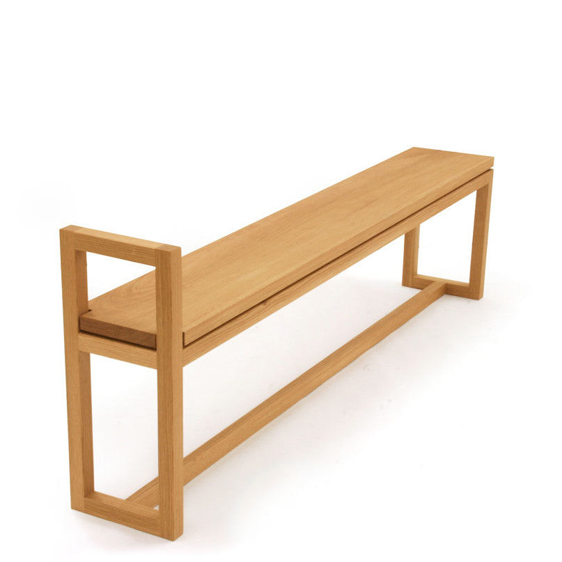 Oak Hallway bench with handle