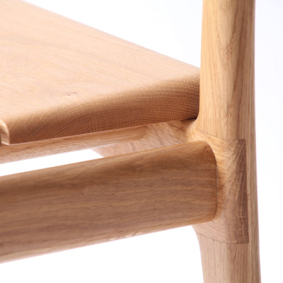 Handmade modern oak dining chair
