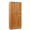 Contemporary Solid oak wardrobe with panelled doors