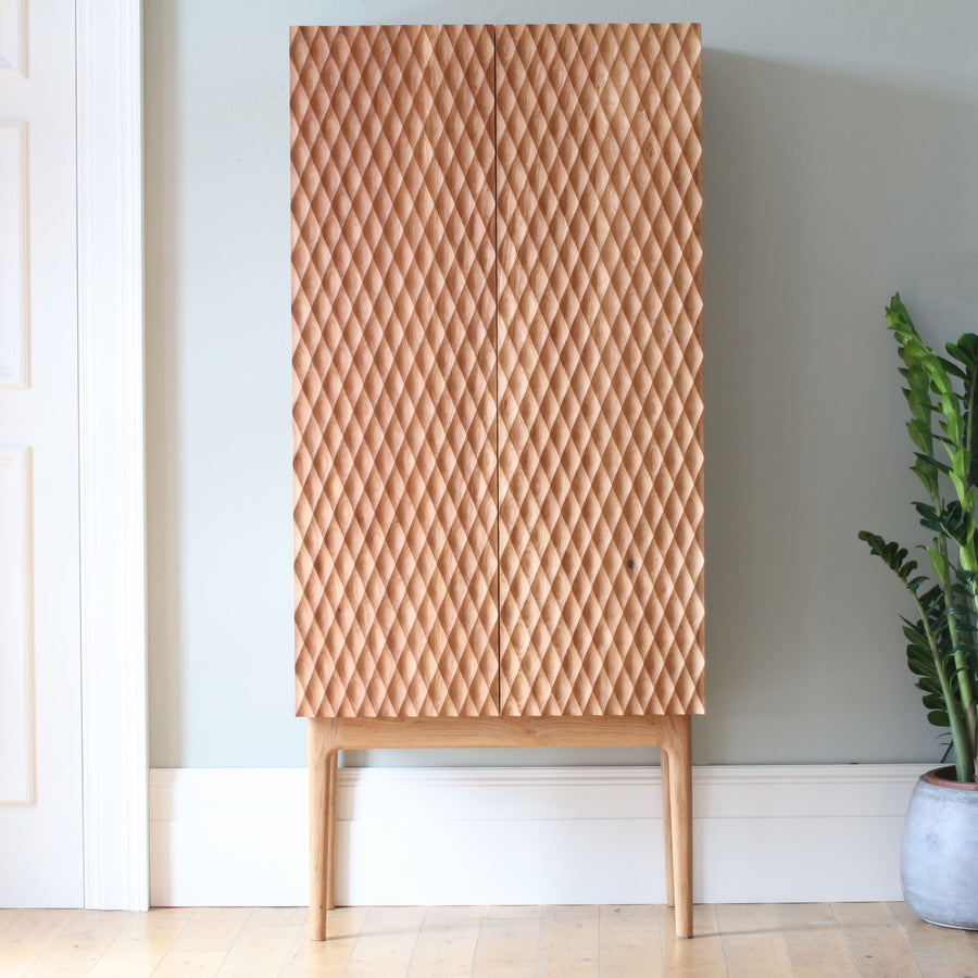 Drinks Cabinet with sculpted doors