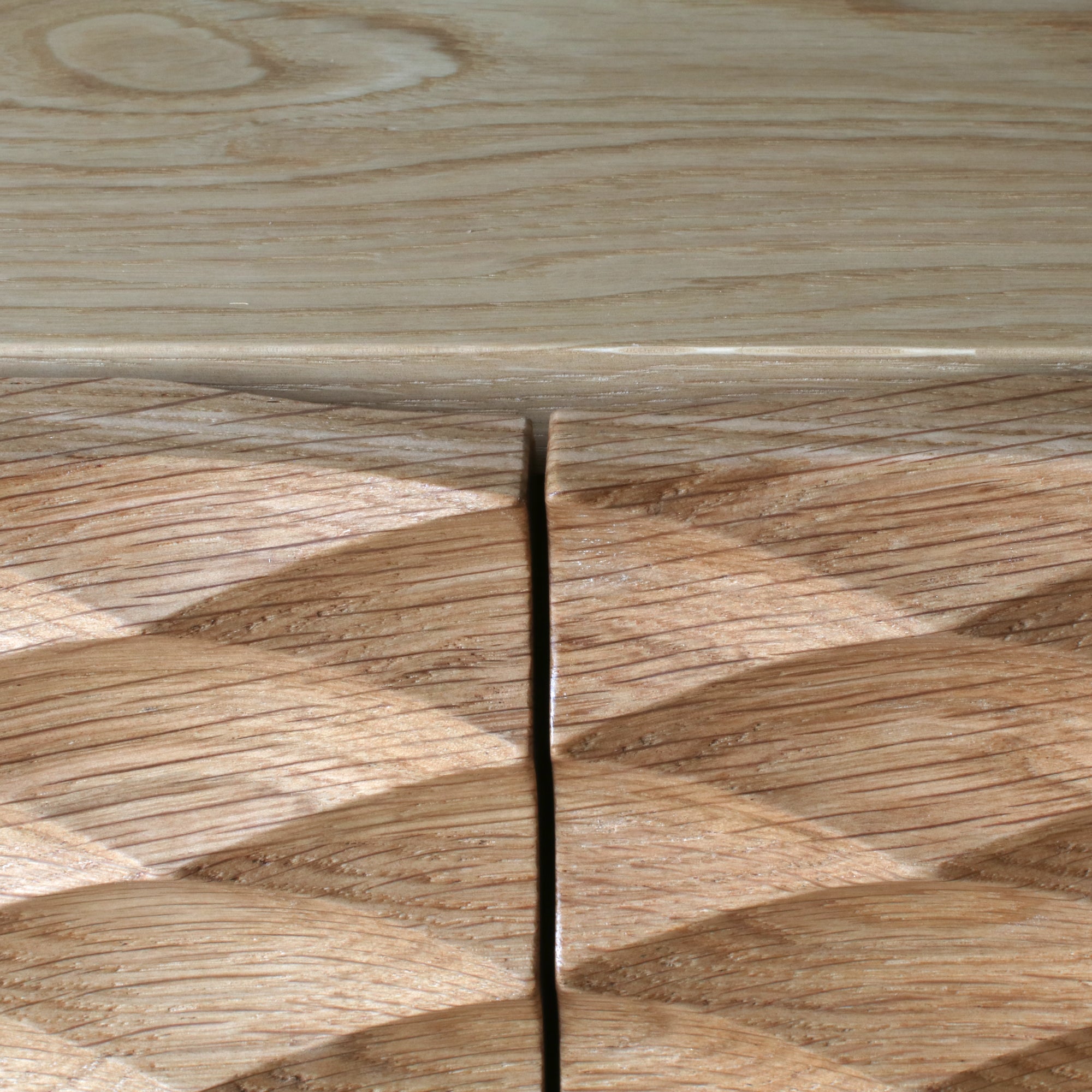 Sideboard with sculpted doors