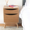 Mid Century European Oak Bedside Cabinet