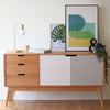 Contemporary Sideboard in Oak and Formica
