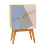 Mid Century Style Marquetry Cabinet in Oak