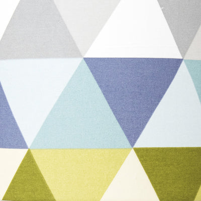Handmade table lamp and shade with geometric pattern