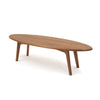 Elliptical Walnut Coffee Table in Mid Century Style